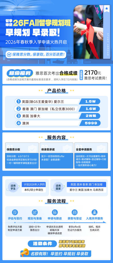 源文件下载【留学申请规划班海报】编号：26040030426253809