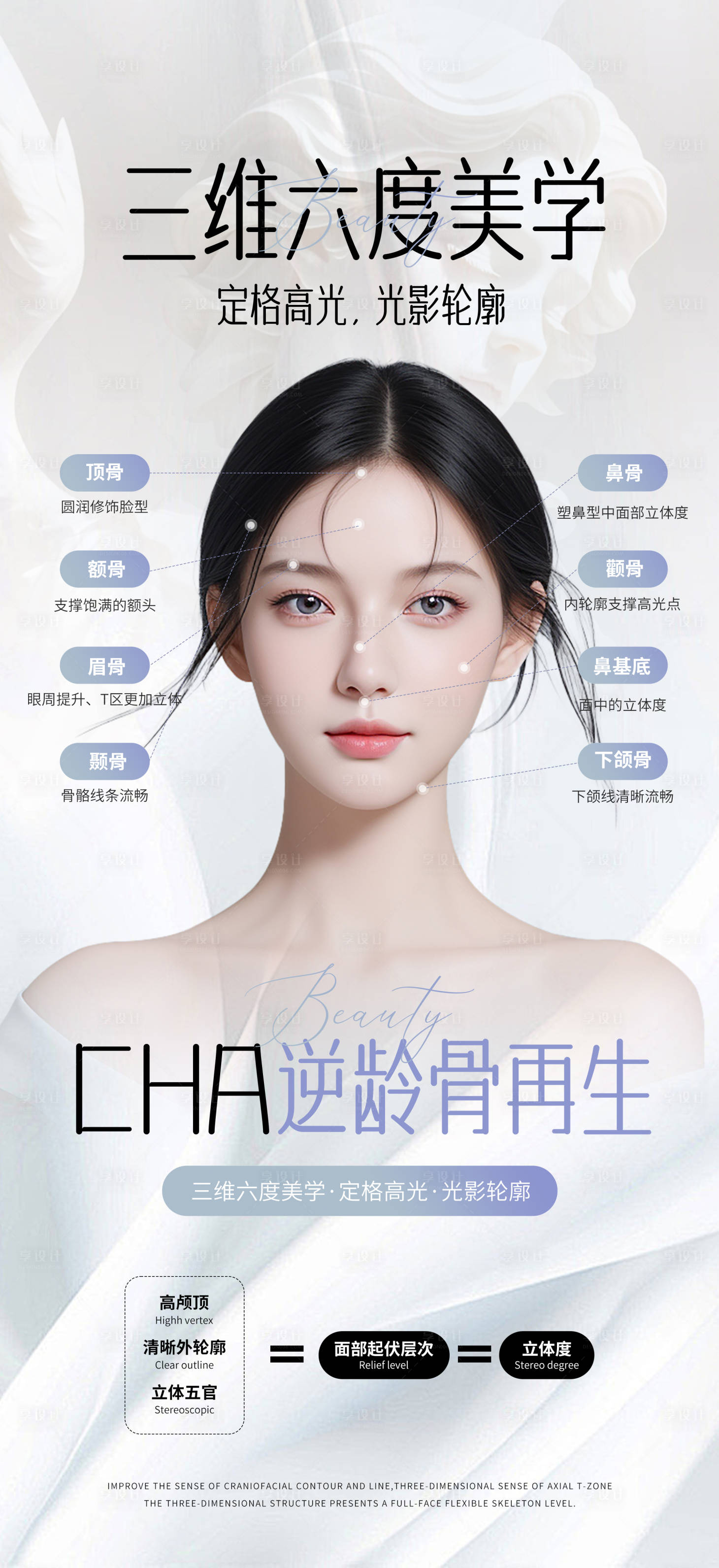 源文件下載【享設計】搜索編號：87450030408379203【醫美美學設計海報】