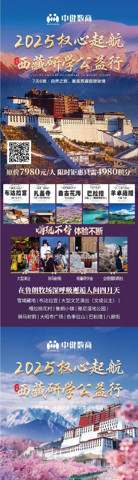 西藏布达拉宫旅游海报
