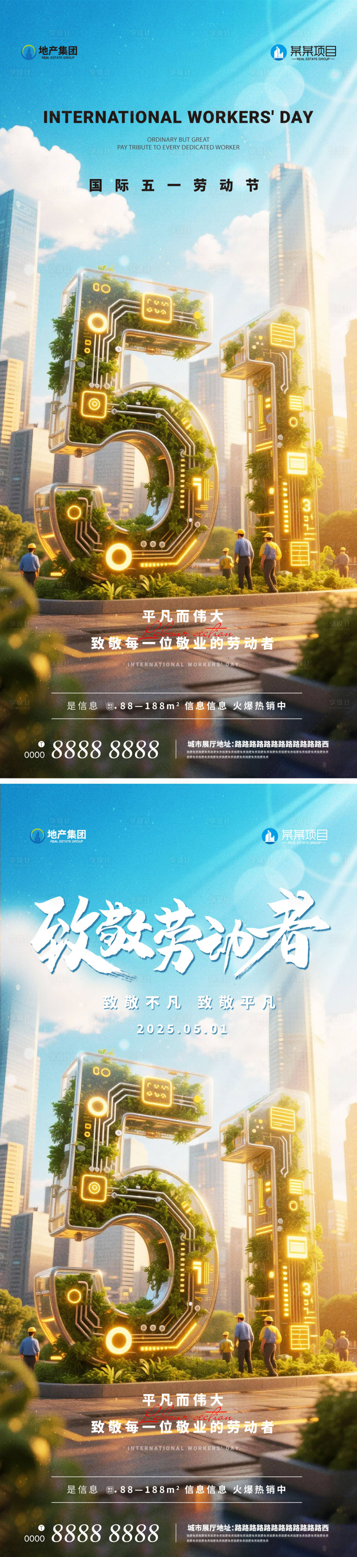 源文件下載【享設計】搜索編號：29300030317786100【五一勞動節海報系列】