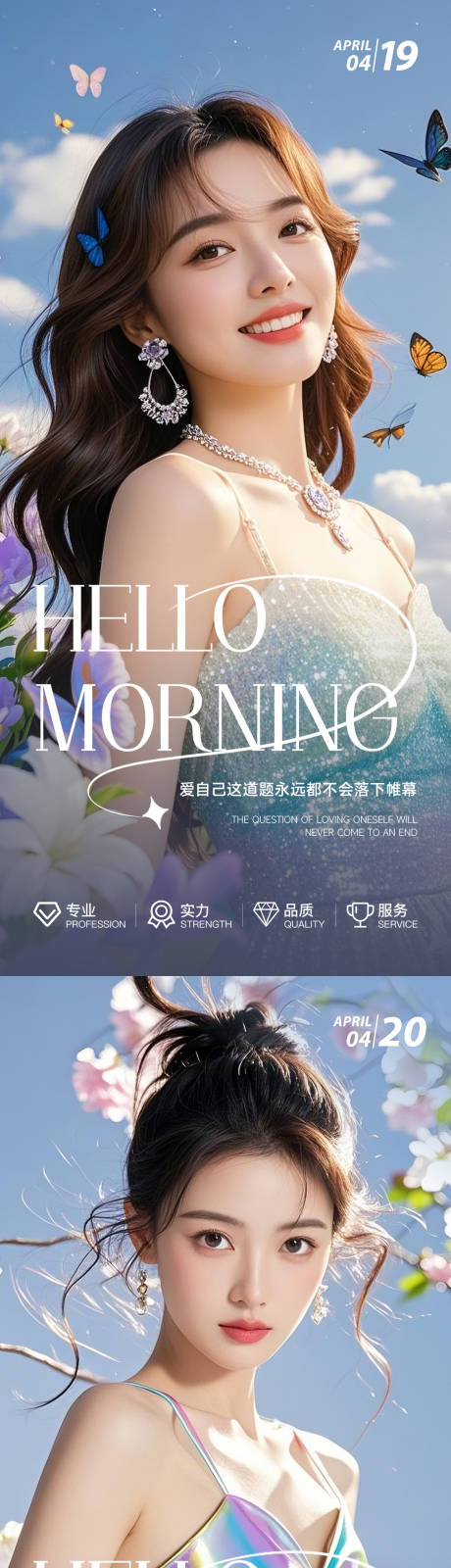 源文件下载【医美早安日签海报】编号：86340030271317996