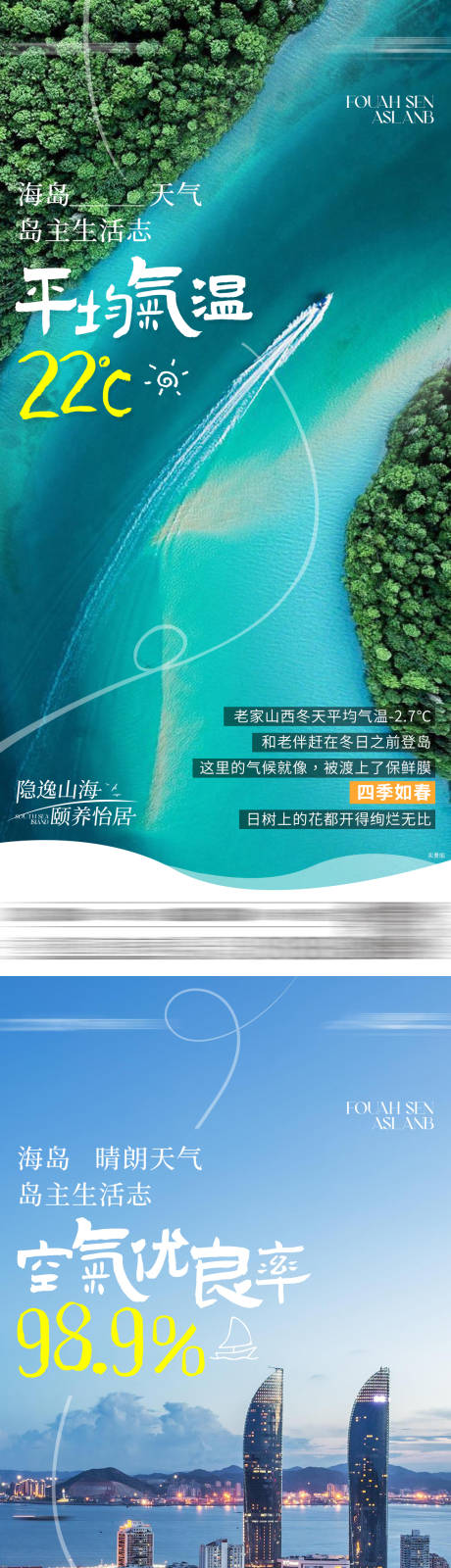 源文件下载【海岛海景房价值点系列海报】编号：11040030013198417