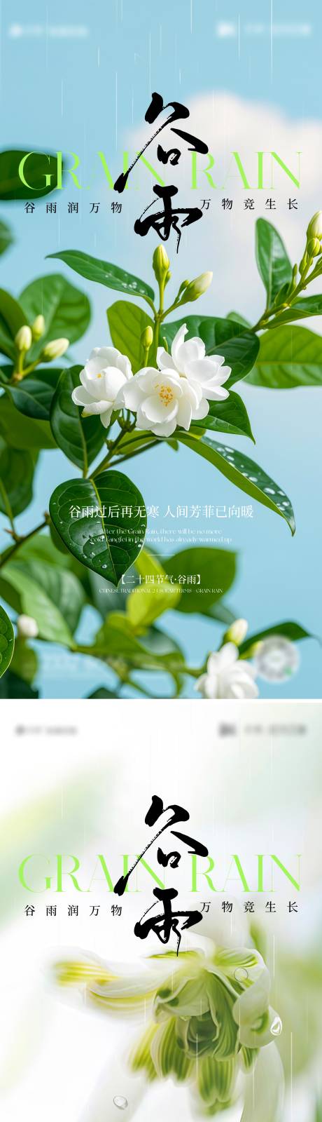 源文件下载【享设计】搜索编号：26740030127601908【谷雨节气海报】