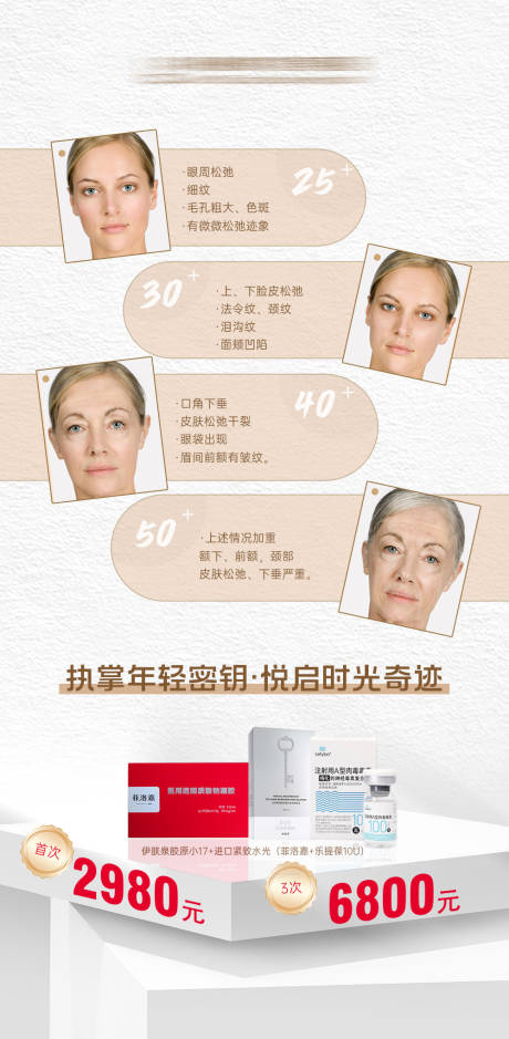 源文件下载【医美抗衰产品海报】编号：64910030505084570