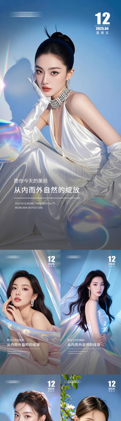 源文件下载【医美早安人物系列海报】编号：23740030115653765
