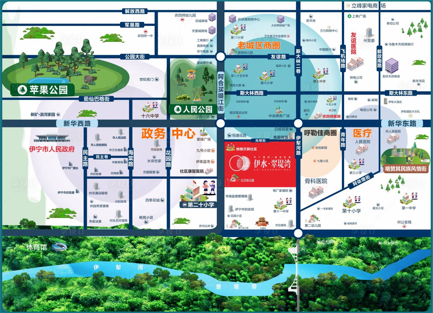 源文件下载【地产区位图】编号：48380030444615307