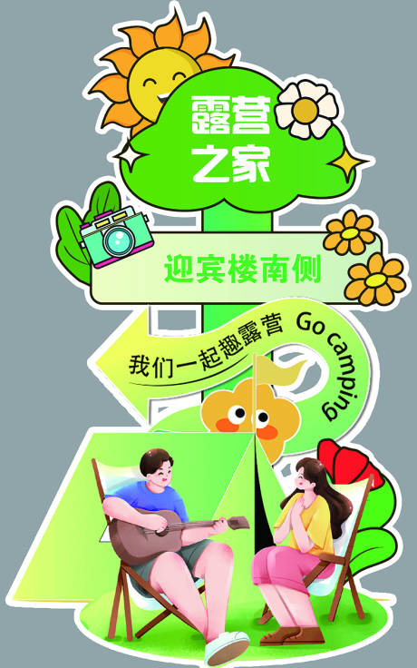 源文件下载【卡通指引牌】编号：56950030046737214