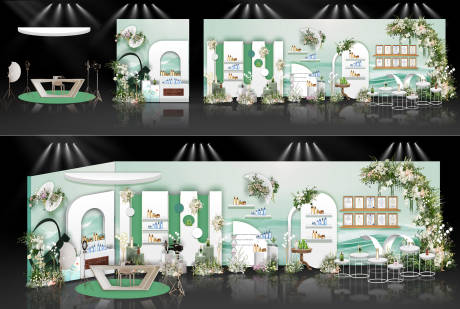 源文件下载【化妆品直播间展厅布置美陈堆头】编号：74860030250985090