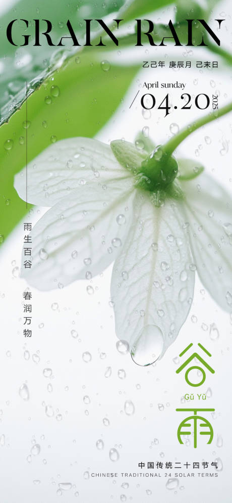 源文件下載【享設(shè)計】搜索編號：80140030047784330【谷雨海報】