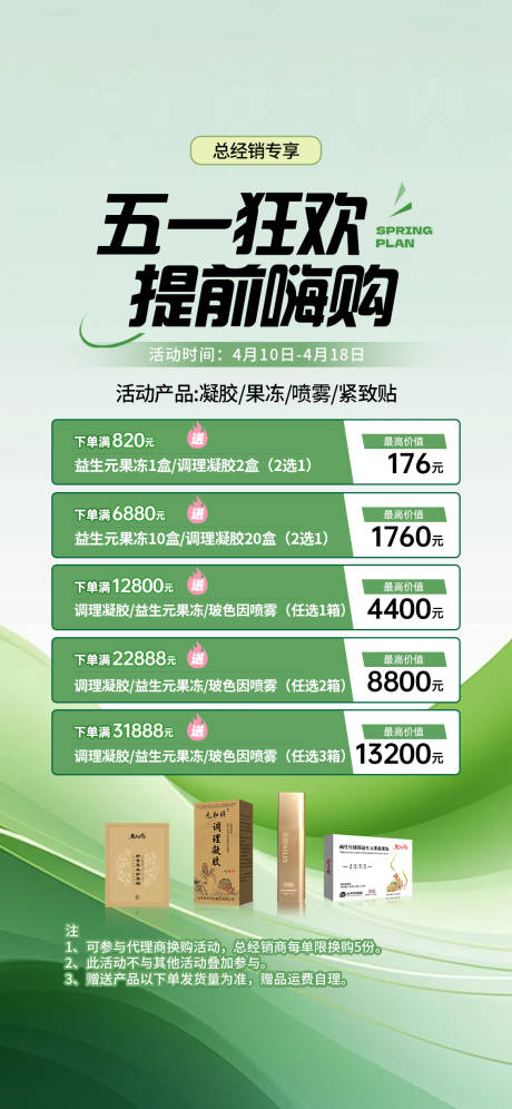 微商大健康51狂欢海报
