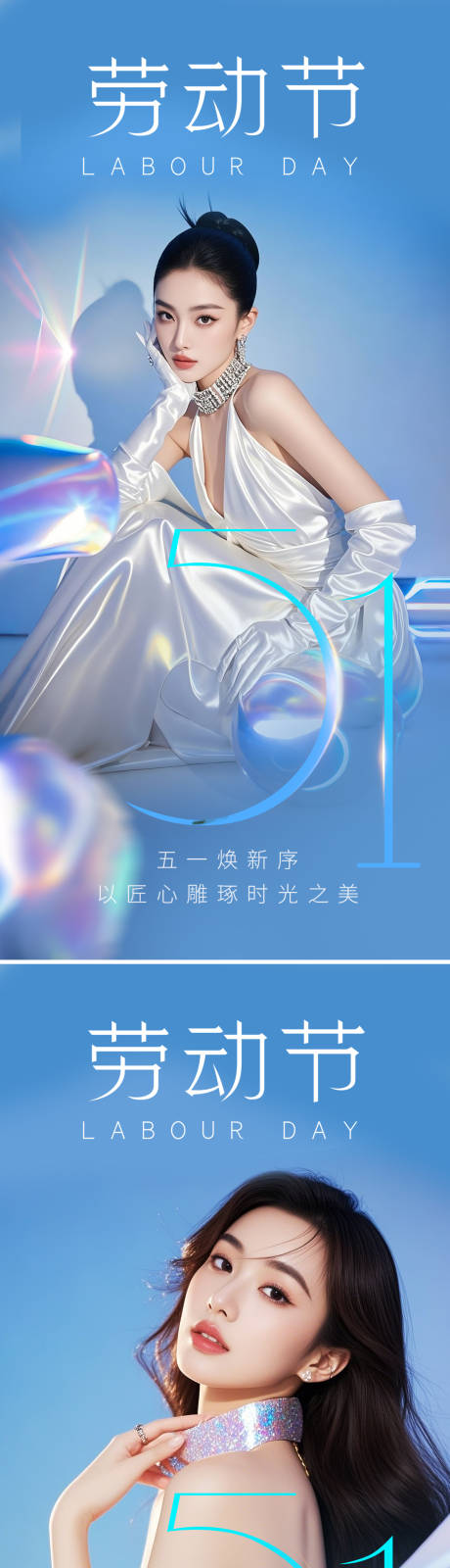 源文件下载【医美劳动节系列海报】编号：35160030427036799