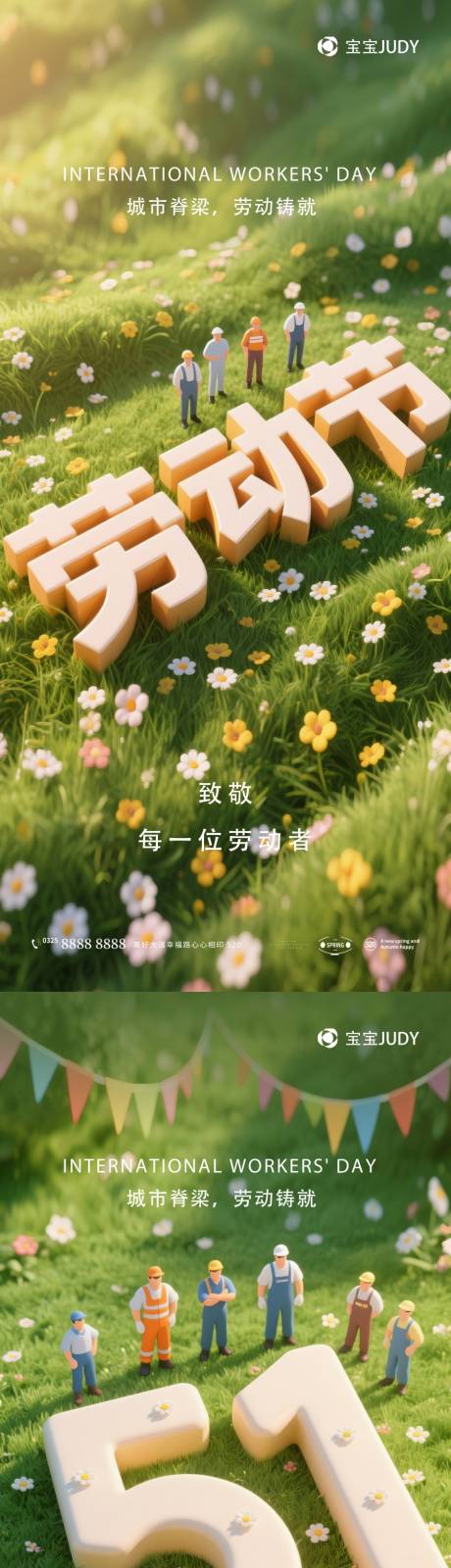 源文件下载【享设计】搜索编号：62830030077282006【51劳动节节日海报】