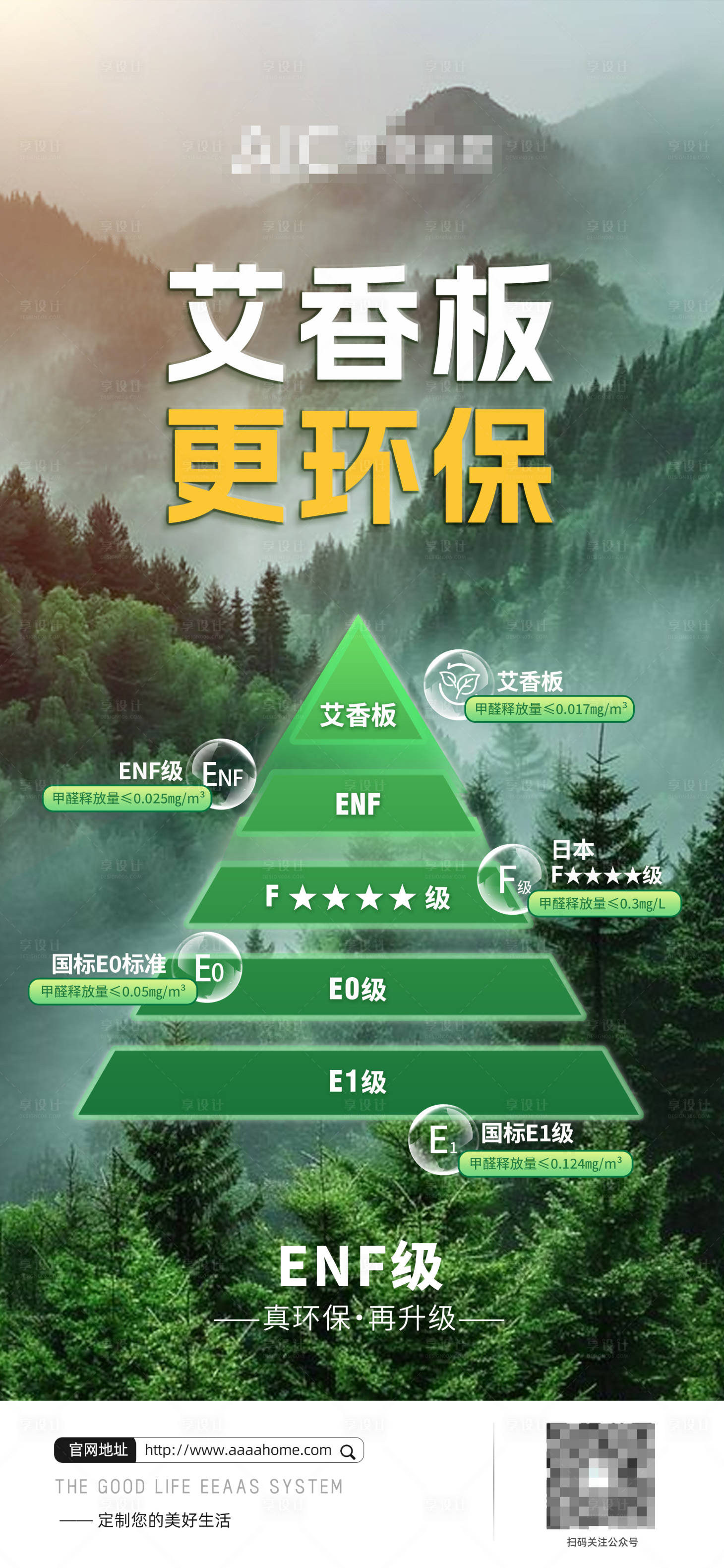 源文件下载【享设计】搜索编号：21870030343457231【板材定制环保海报】