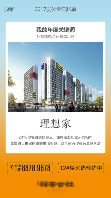 源文件下载【地产酒店公寓年度关键词宣传海报】编号：76840030454636591