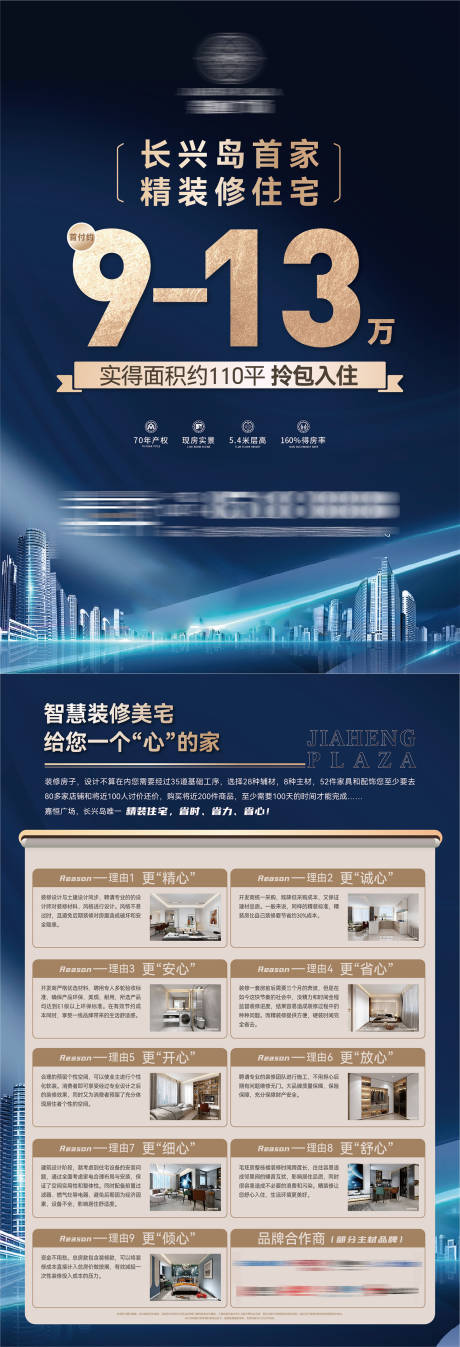 源文件下载【房地产精装修小户型小公寓海报】编号：33740029982211830