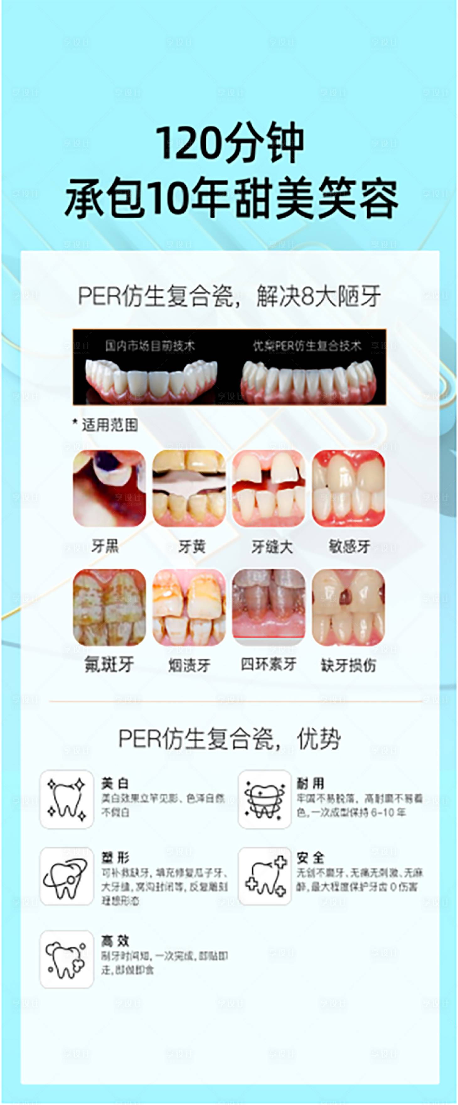 源文件下載【享設(shè)計】搜索編號：57920029971838070【仿生復(fù)合瓷牙齒展架】