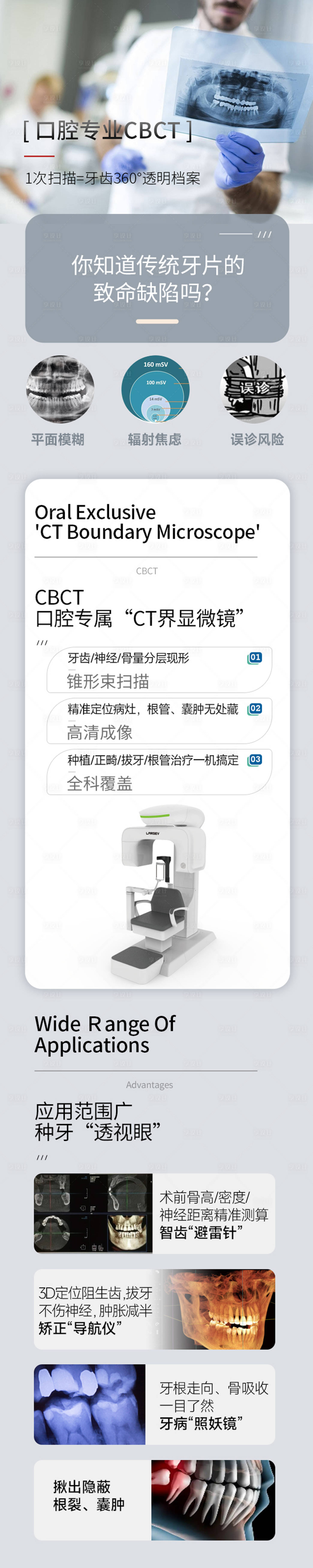 源文件下载【享设计】搜索编号：43600030180057207【口腔检查CT科普长图】