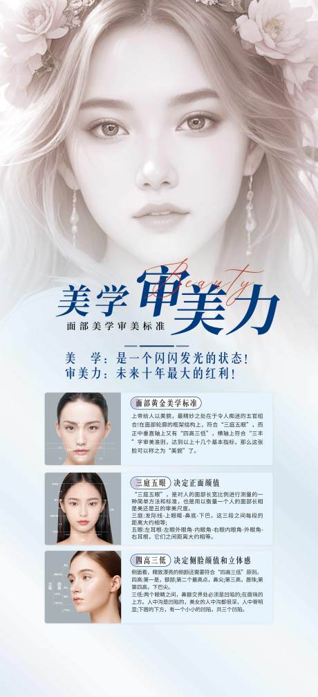 源文件下载【享设计】搜索编号：77200029912508331【面部美学海报】