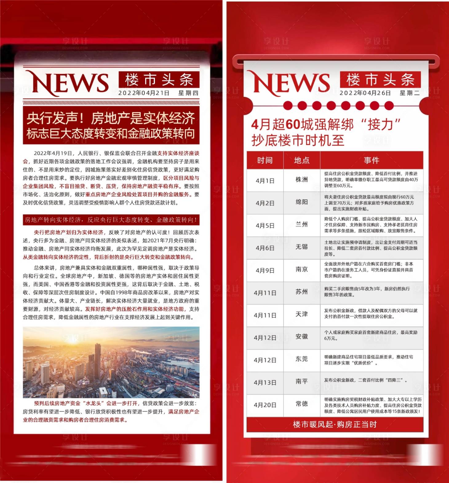 源文件下載【享設(shè)計(jì)】搜索編號(hào)：59310030034841638【地產(chǎn)政策利好系列海報(bào)】