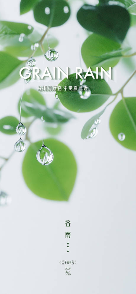 源文件下載【谷雨節氣海報】編號：29480029986453235