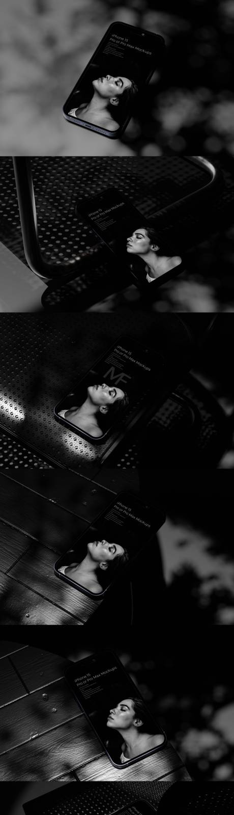 深黑背景iPhone15样机