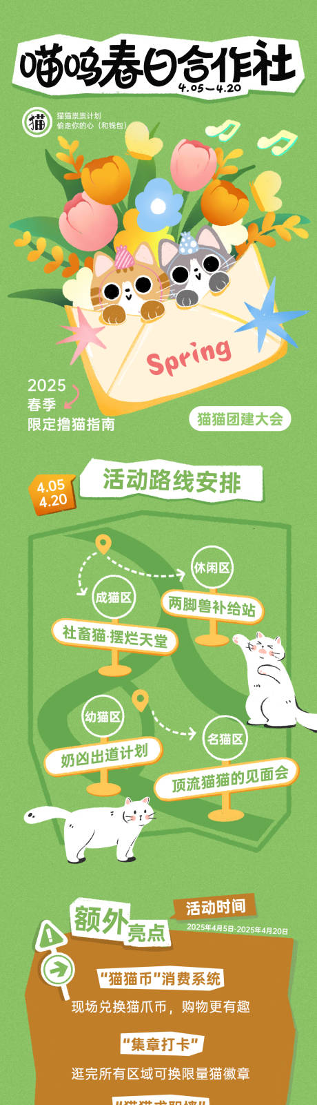 源文件下载【宠物春天宣传长图】编号：58930029907192993