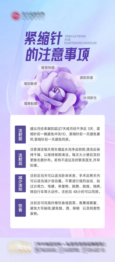 紧缩针注意事项海报