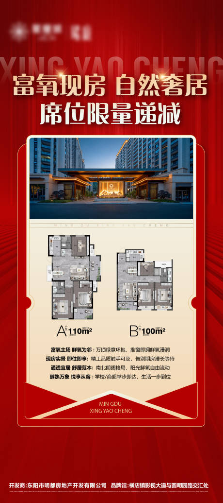 地产现房热销海报