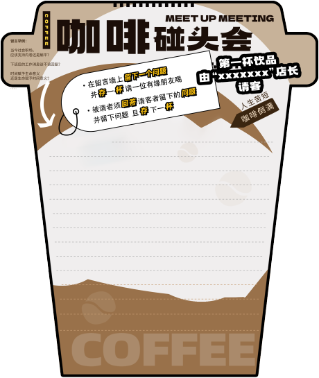 源文件下載【咖啡碰頭會簽名墻】編號：41400030351486401