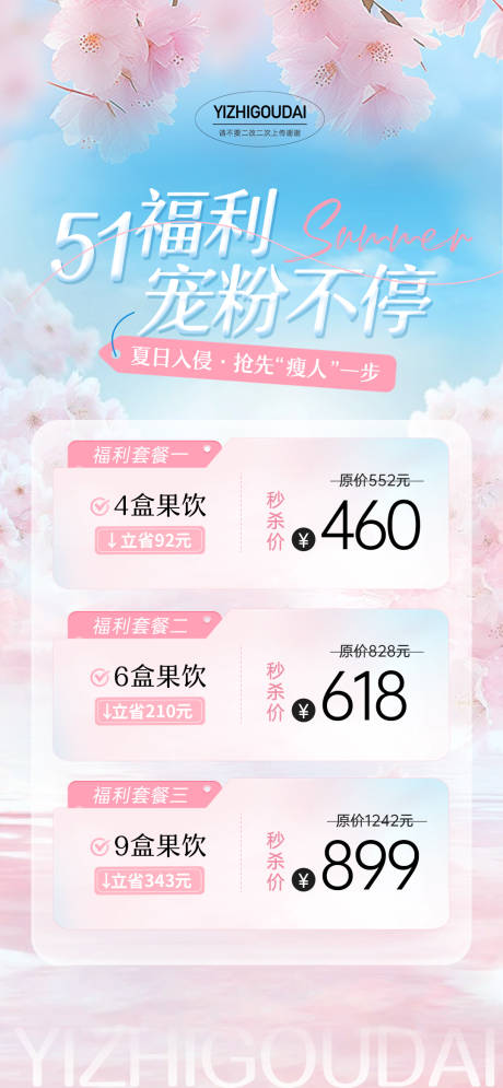 源文件下載【醫(yī)美微商51福利海報】編號：88550030260529732