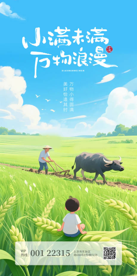 源文件下载【小满节气海报】编号：76030030406427766