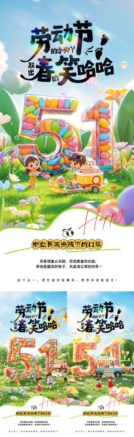 源文件下载【51童趣劳动节海报】编号：41990030154302815