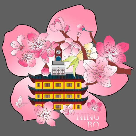 源文件下载【樱花冰箱贴】编号：92230029975922590