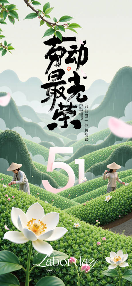 源文件下载【五一劳动节微信海报】编号：86580030299486330