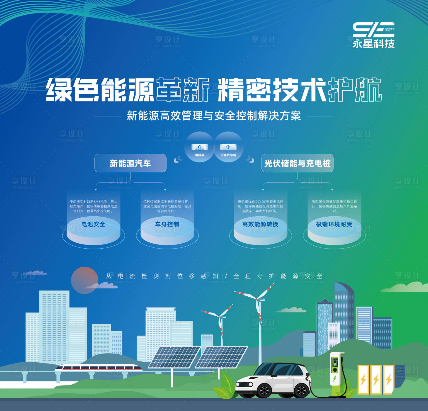 源文件下載【享設計】搜索編號：87330030259177102【AI智能化電子元件展會活動宣傳背景板】
