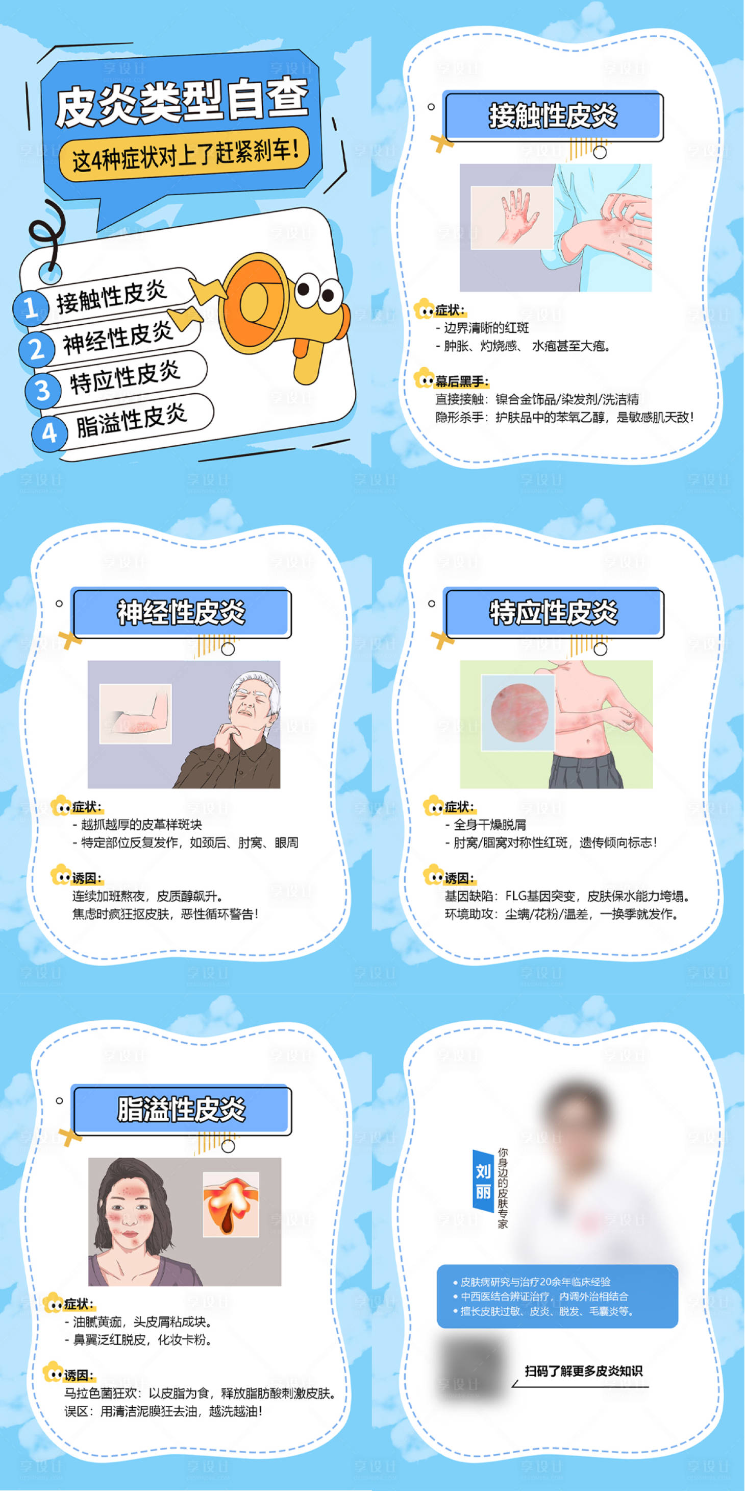 源文件下载【享设计】搜索编号：50030030208608239【皮肤医疗科普知识】