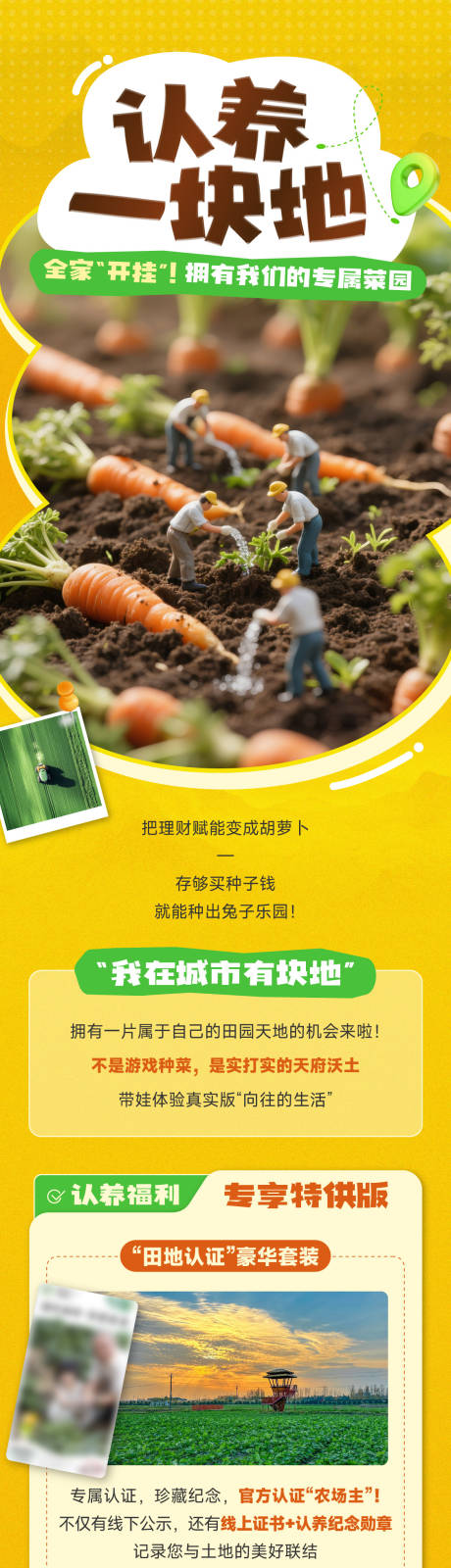 认养土地推文