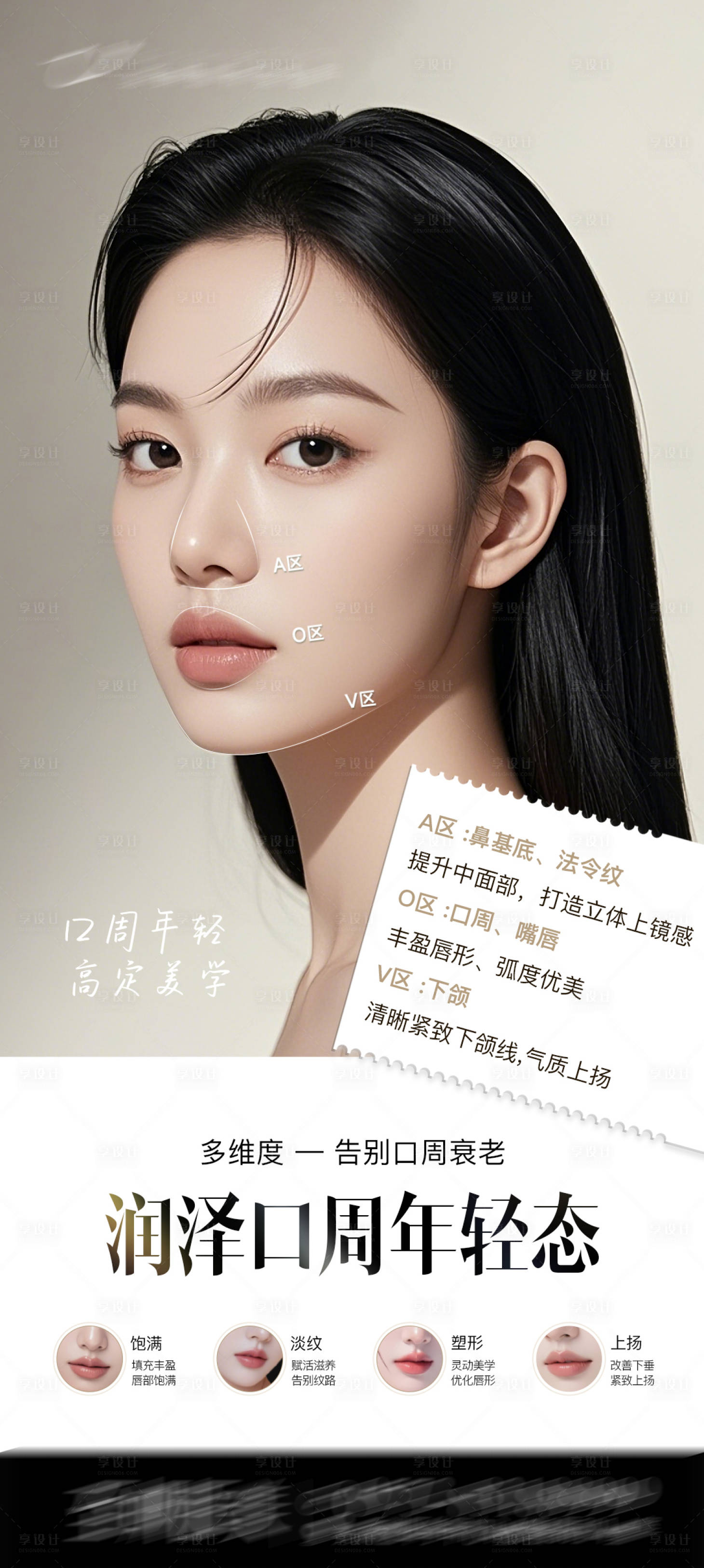 源文件下載【享設計】搜索編號：55880030330102790【潤澤口周年輕化醫美海報】