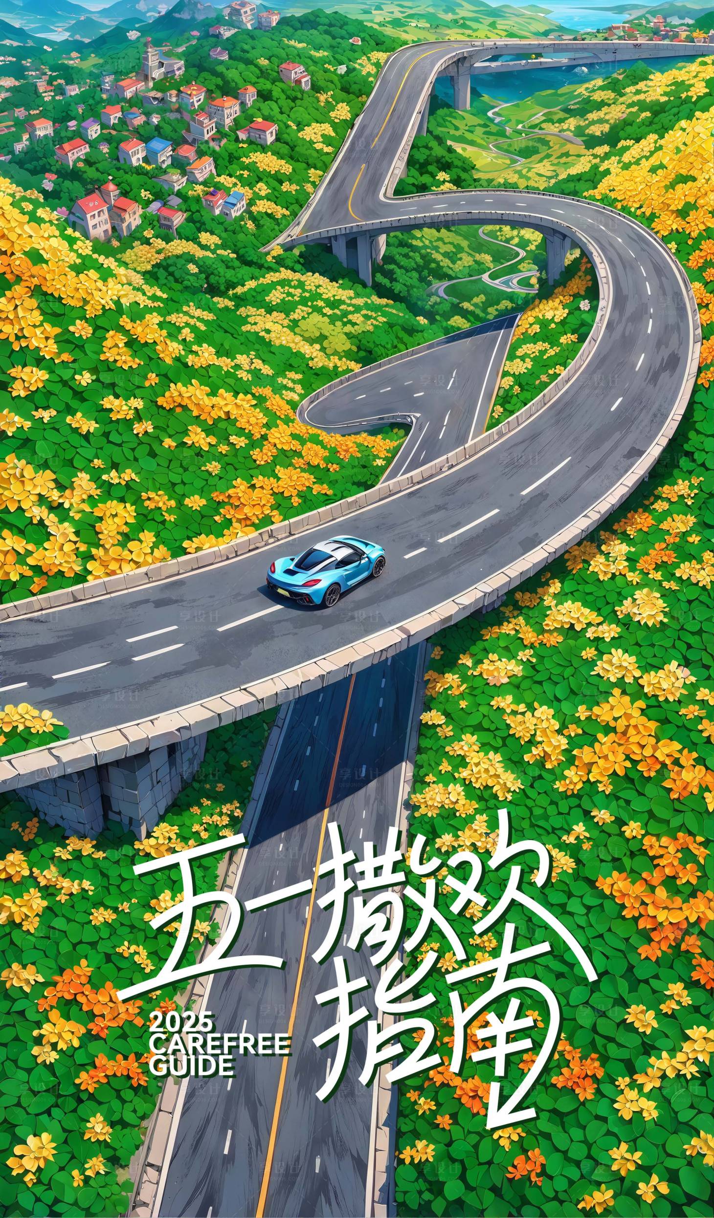 源文件下載【享設(shè)計(jì)】搜索編號(hào)：81790030431484334【51撒歡指南海報(bào)】