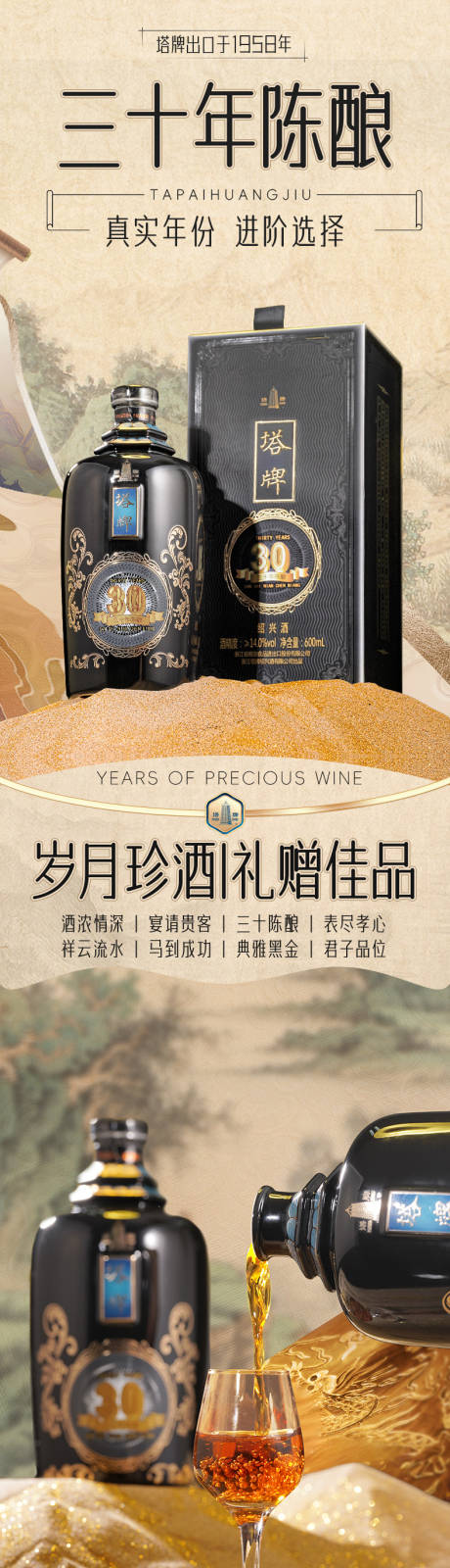 源文件下载【古风复古酒类详情页】编号：54080030073093067