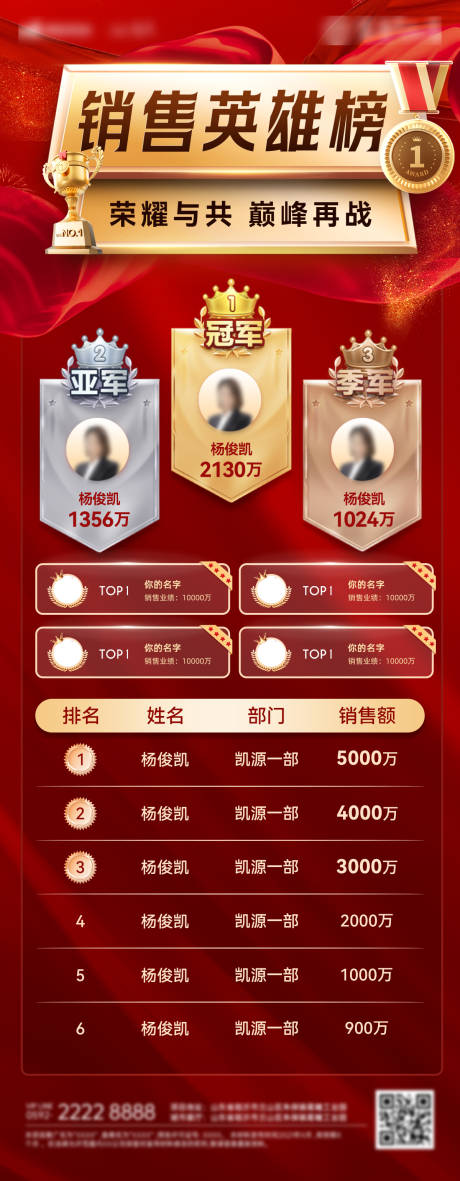 源文件下载【排行榜销售榜排名荣誉销冠业绩榜单海报】编号：40310030190986261