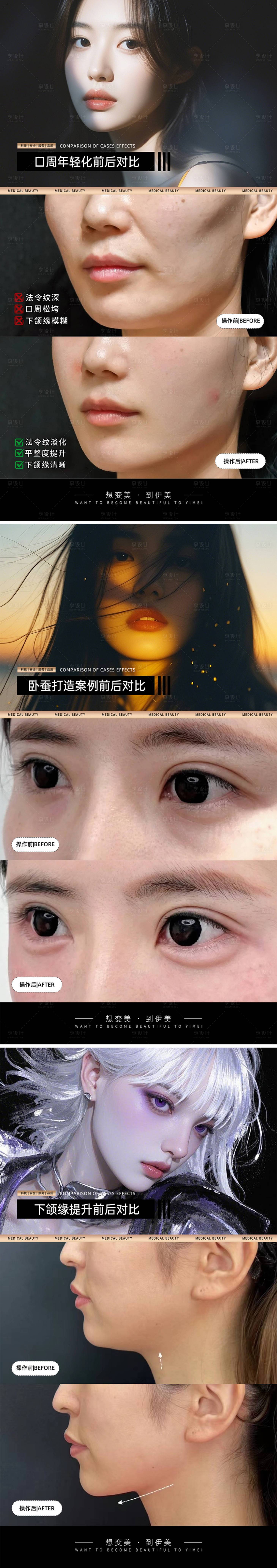 源文件下載【享設計】搜索編號：72000030312485041【醫美案例對比模板】