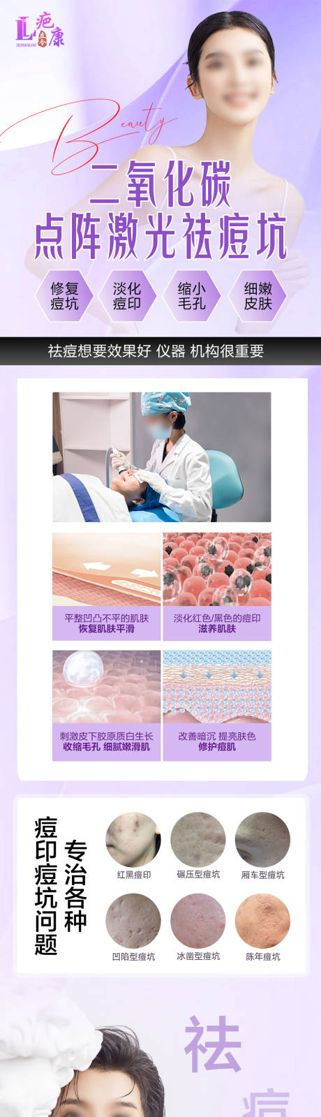 源文件下载【二氧化碳点阵激光祛痘坑详情页】编号：77370030052659508