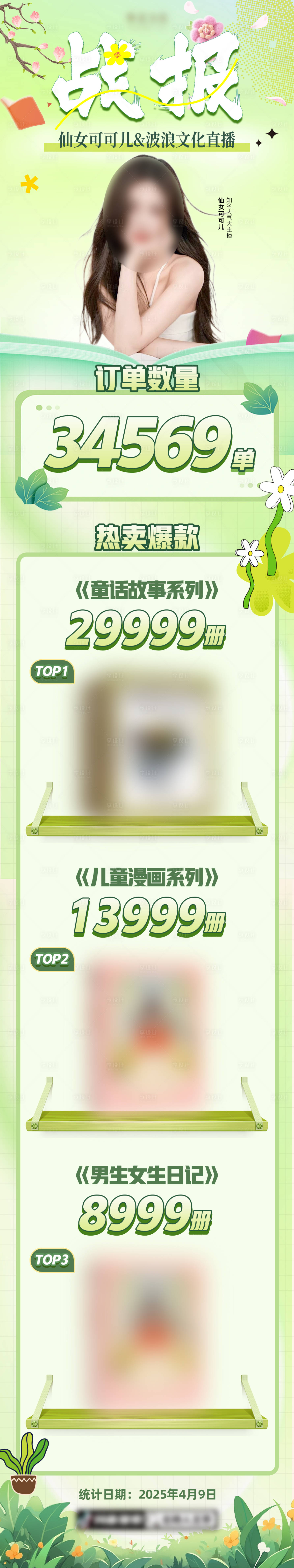 源文件下載【享設計】搜索編號：40540030145906133【直播戰報海報】