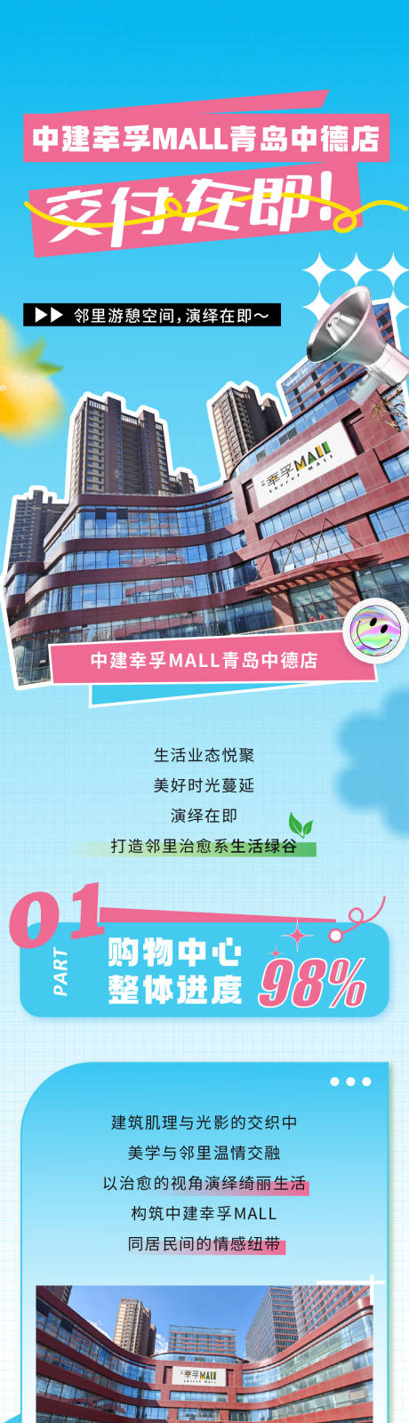 源文件下载【地产商场交付潮流长图】编号：22160030045659332