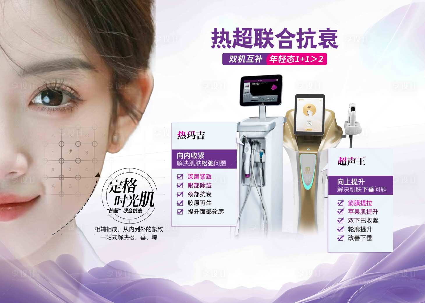 源文件下载【享设计】搜索编号：55950029983619127【医美热超灯箱图】