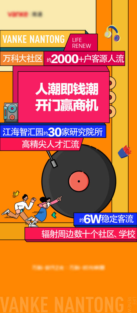 地产人潮商机海报