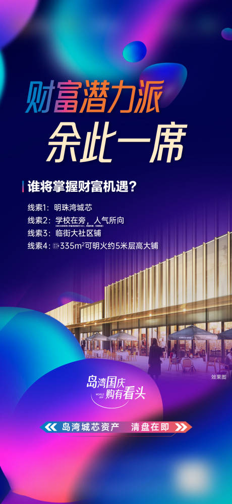 源文件下载【地产财富商铺缤纷海报】编号：46470030080118129