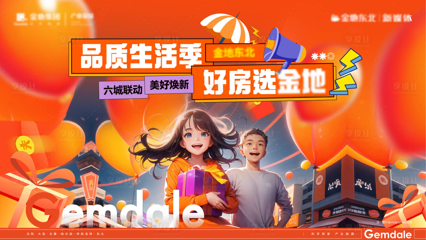 源文件下載【享設計】搜索編號：65210030160669406【房地產(chǎn)好房生活節(jié)主形象活動展板】
