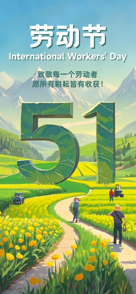 源文件下载【劳动节插画海报】编号：20940029983266688
